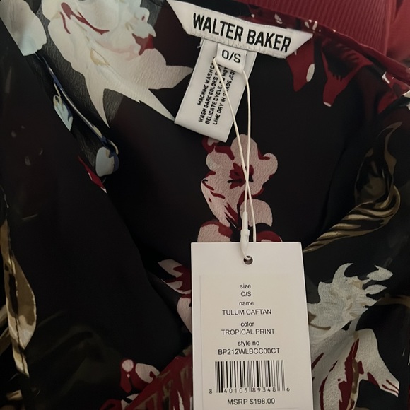 NWT Walter Baker Floral Tulum Caftan Coverup - Picture 5 of 8